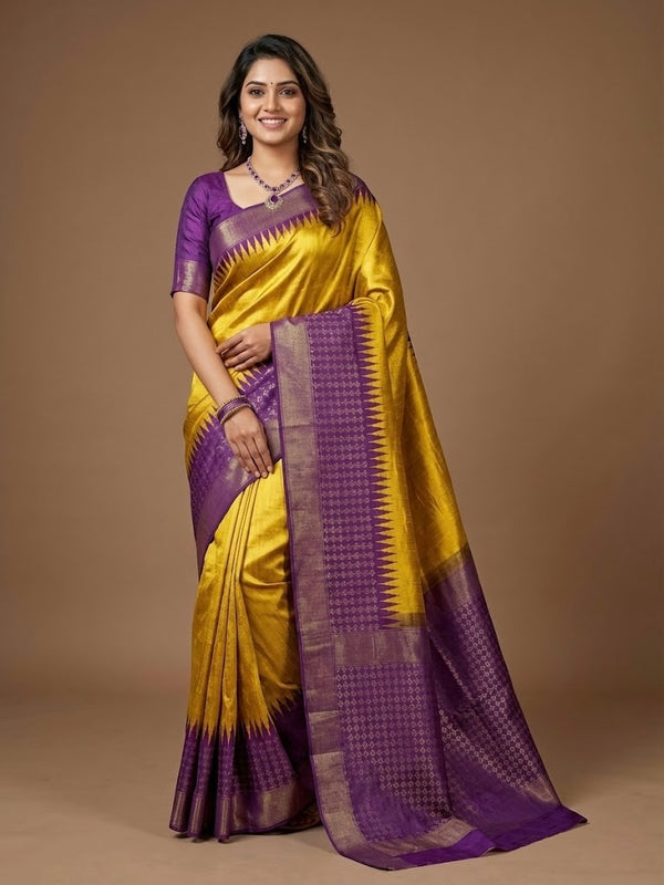 Hara- Pure Raw Silk Saree(Silkmark Certified)