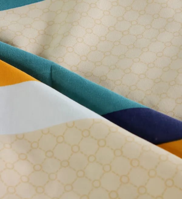 Nithira Fitted Double Bed Bedsheet with 2 Pillow Covers