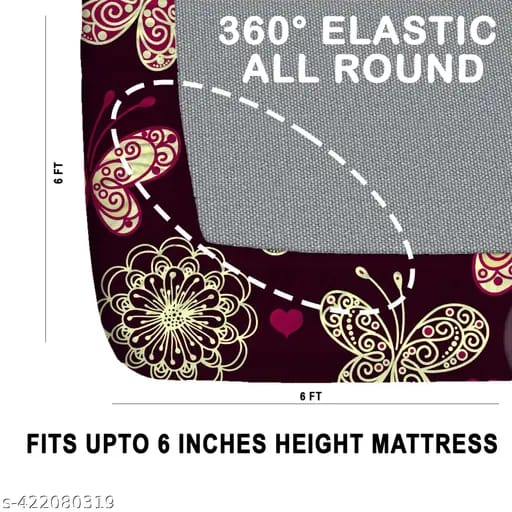 Sippi All Round Elastic Fitted Double Bedsheet