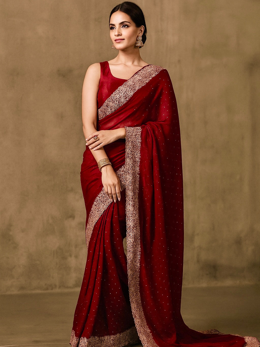 Kanmani Crystal Bloom Saree