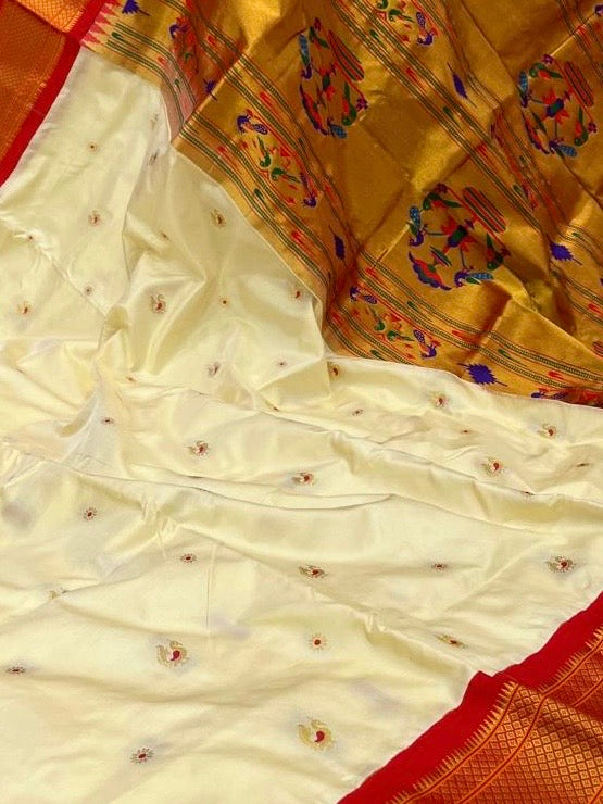 Sheena- Kadiyal Paithani Pure Silk Saree