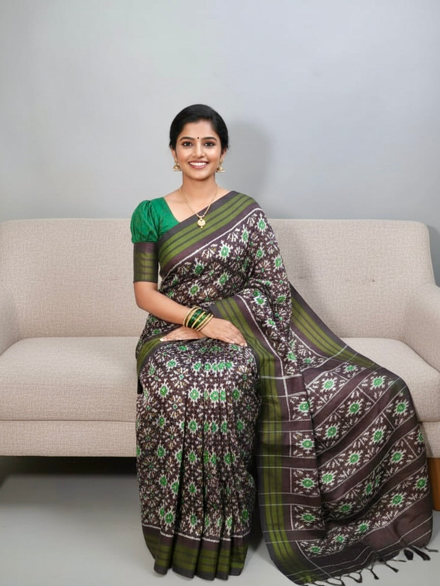 Devyani – Ikkat Pure Silk Saree | Silk Mark Certified
