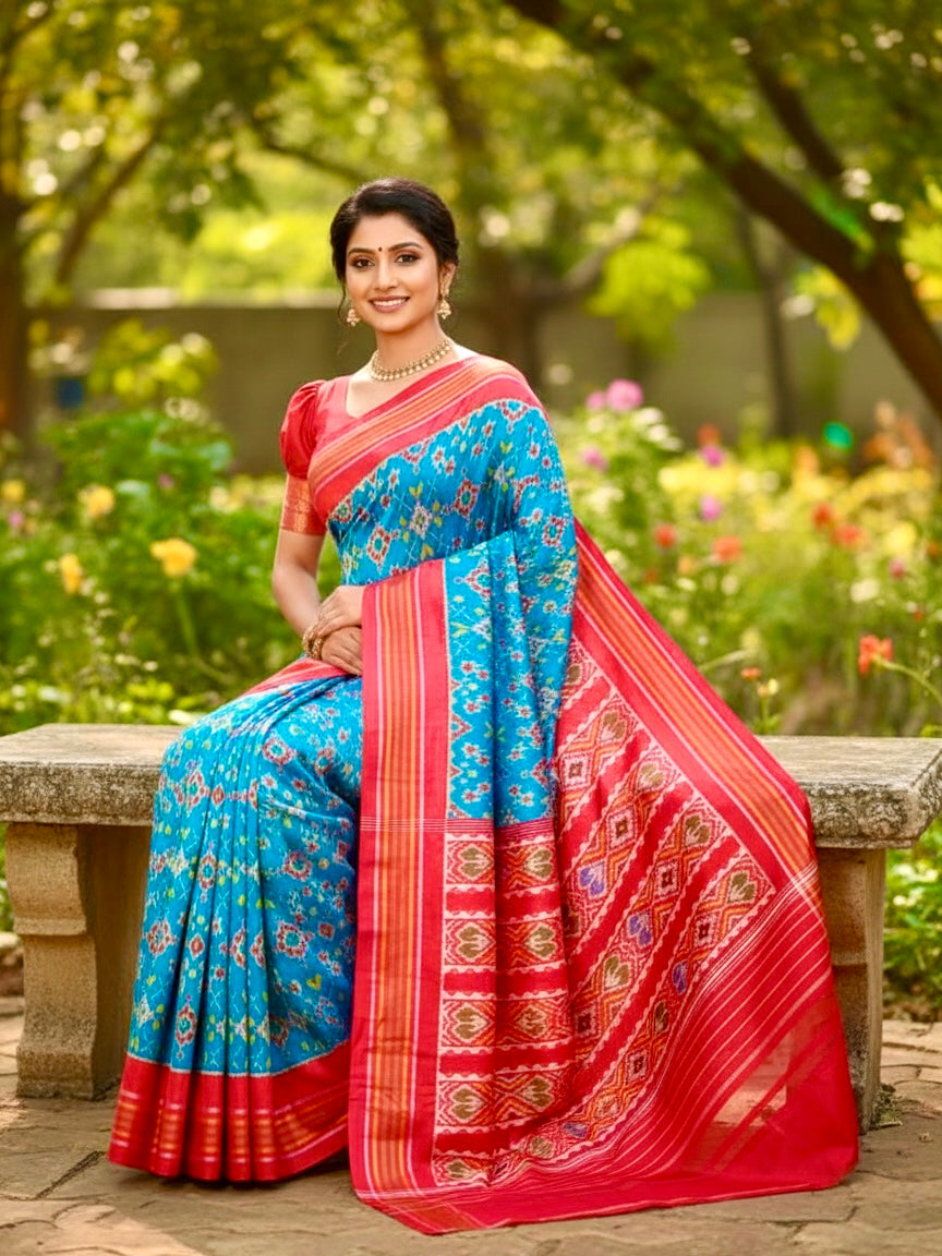 Nandhini – Pure Ikkat Silk Saree