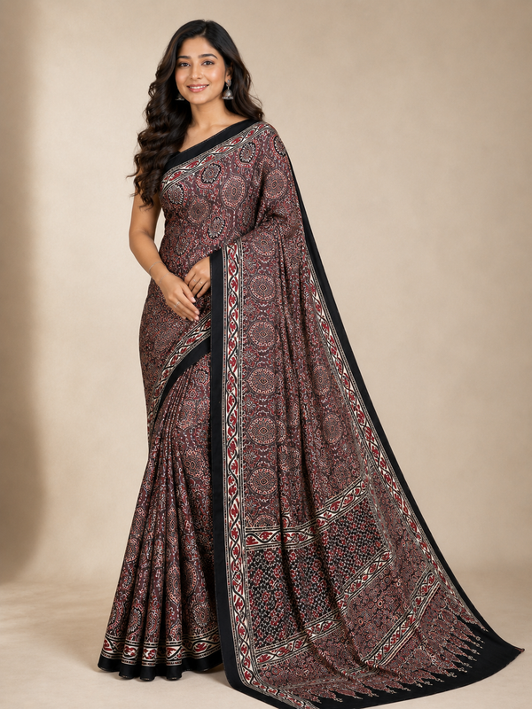 Sonika - Pure Modal Ajrakh Print