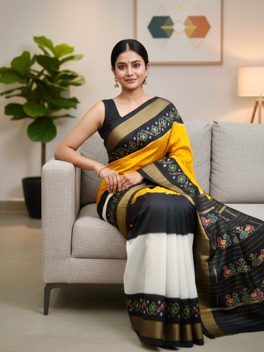 Dhanya – Pure Ikkat Silk Saree