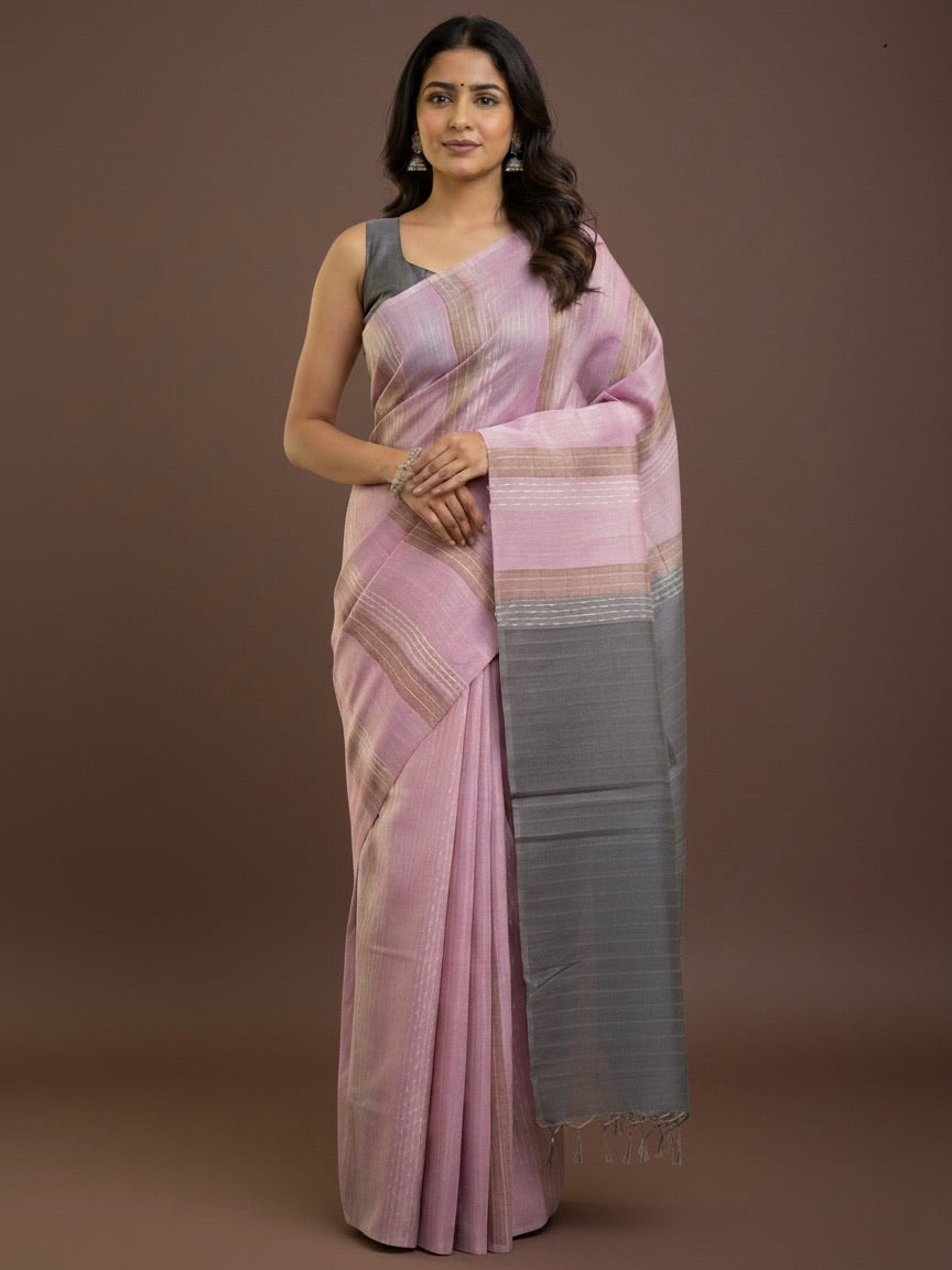 Ayra - Premium Semi Tussar Silk Saree