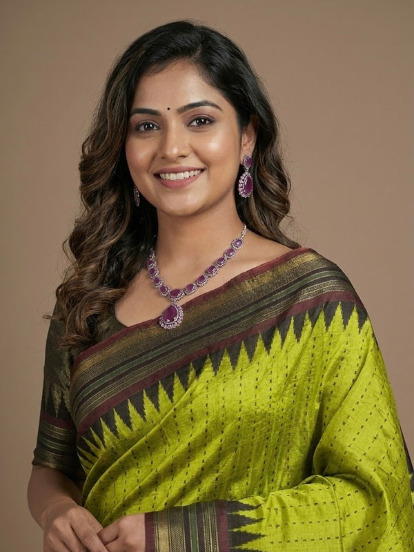 Ramani- Pure Raw Silk Saree(Silkmark Certified)