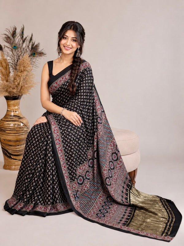 Sharanya - Pure Modal Ajrakh Print