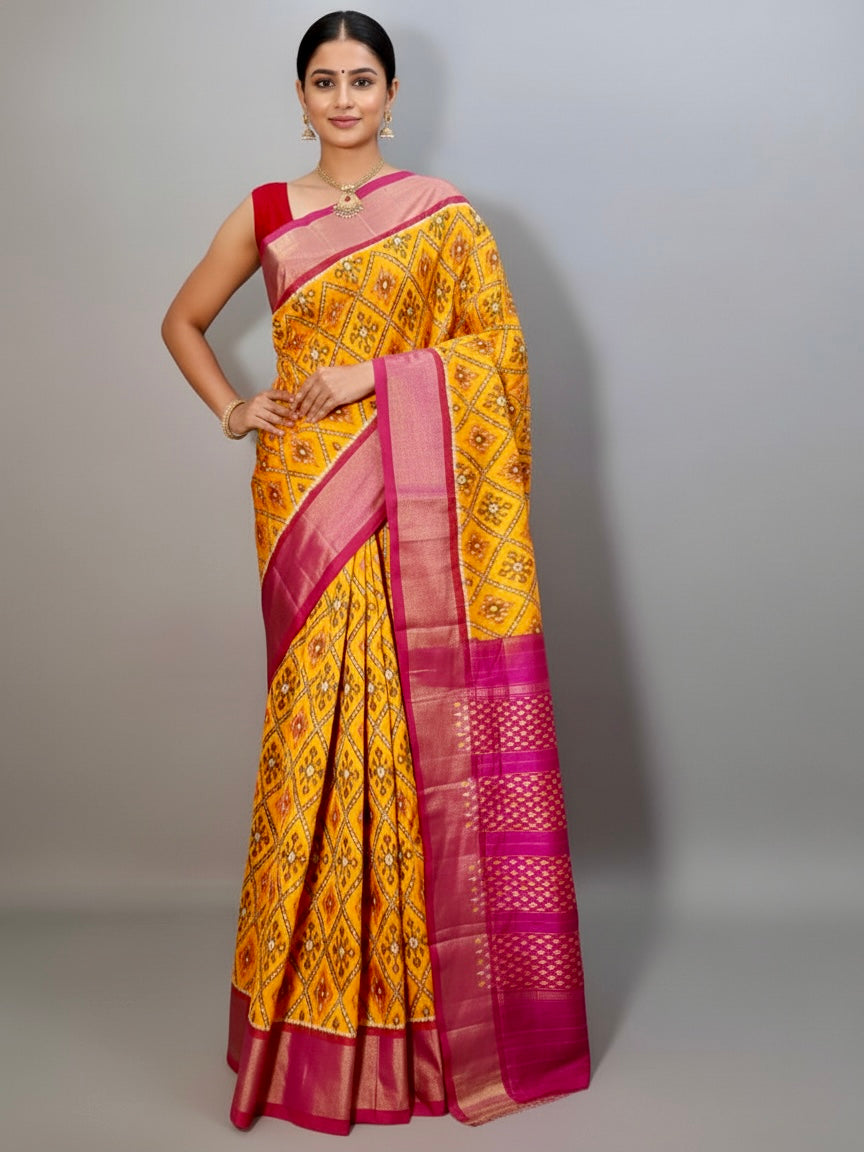 Abirami – Pure Ikkat Silk Saree
