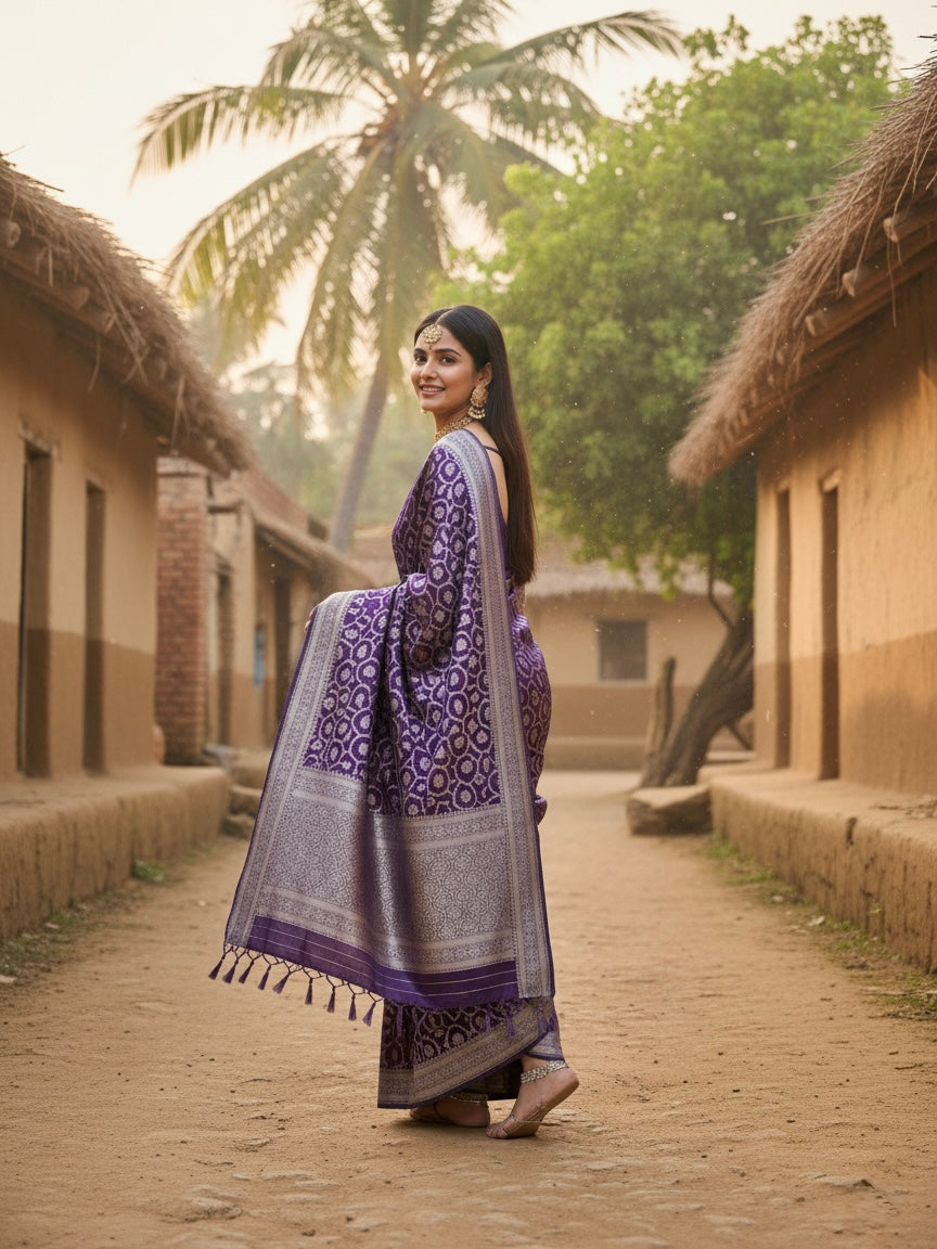 Chitra Pure Banarasi Mashru Silk