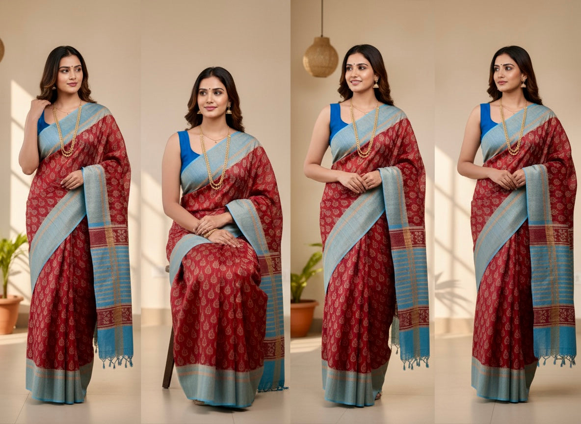 Shravya Pure Tussar Ghicha Silk