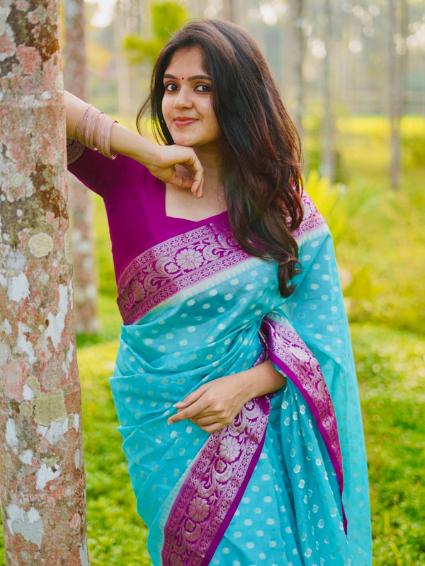 All Over Butti Semi Georgette - Thugil