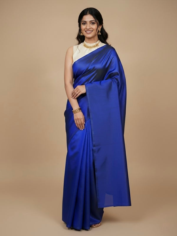 Kanisha Royal Blue Katan Silk Saree - Thugil