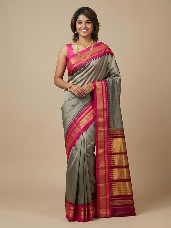 Evangelin-Irkal Paithani Pure Silk Saree