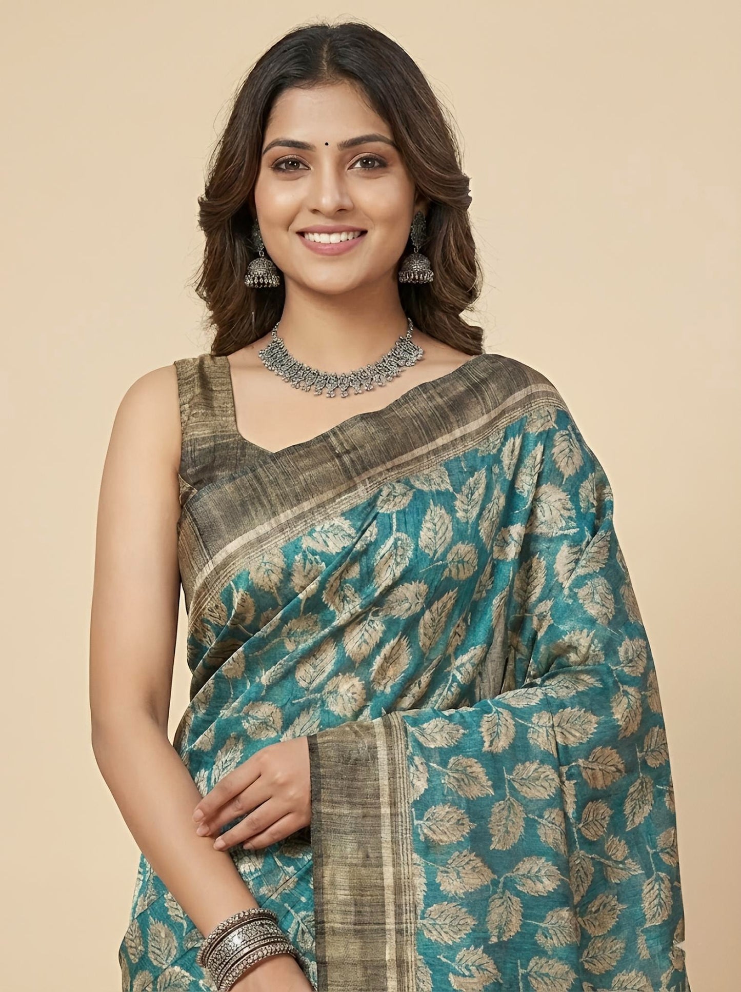 Myra– Pure Tussar Ghicha Silk Saree (Silk Mark Certified)