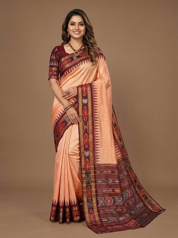 Thamizh-Pure Raw Silk Saree(Silk mark certified)