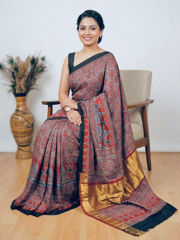 Monika - Pure Modal Ajrakh Print