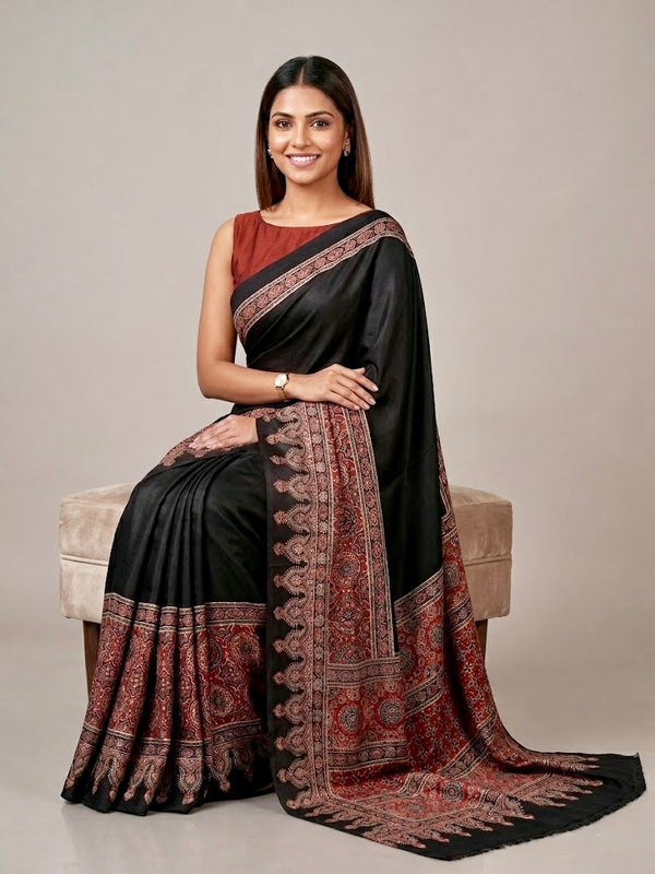 Shristi- Pure Modal Ajrakh Print