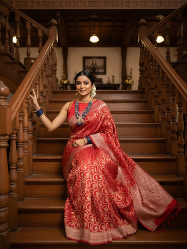 Ishani Pure Banarasi Mashru Silk - Thugil