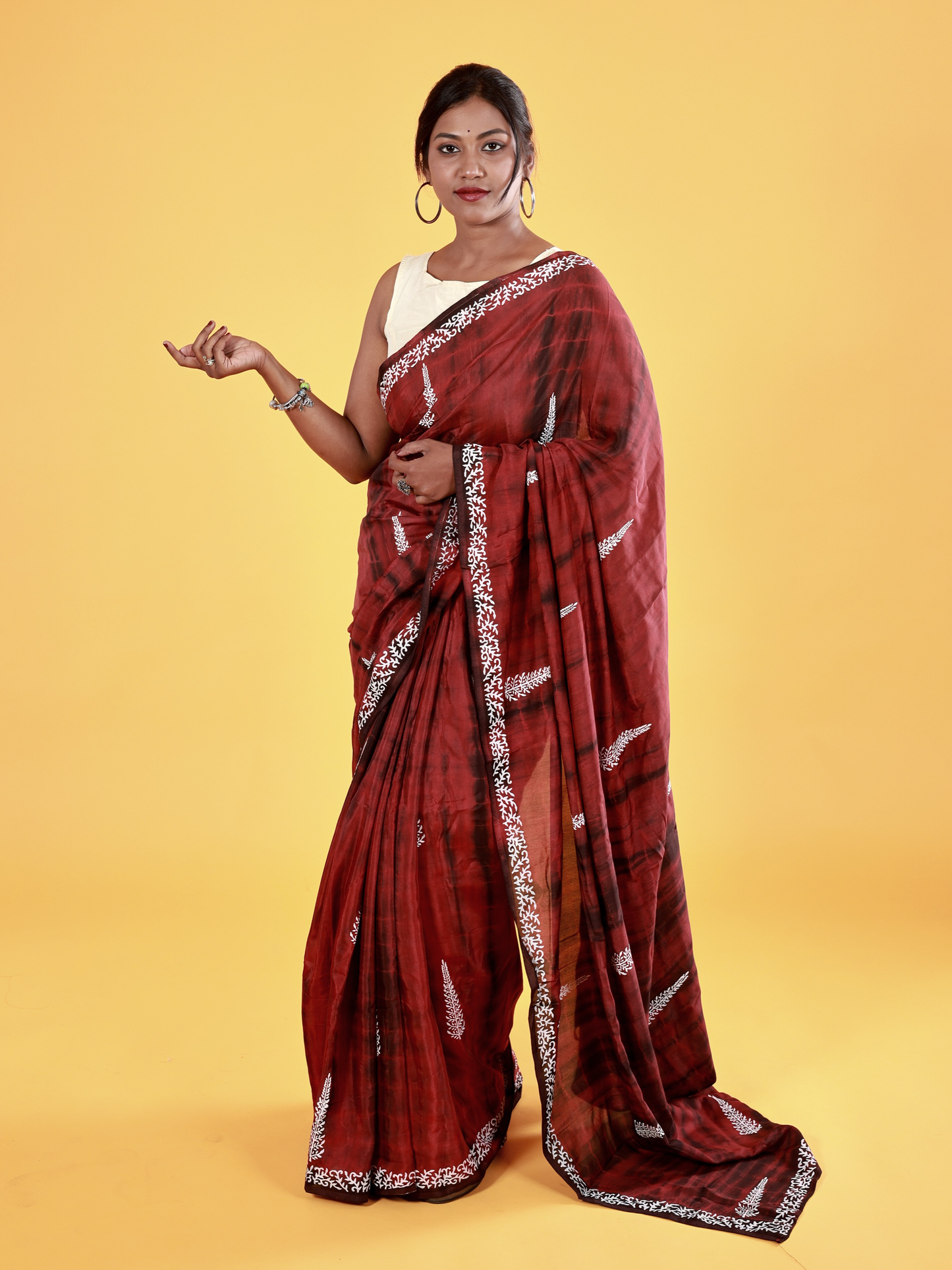 HandDyed and Block Printed Muslin - Irene