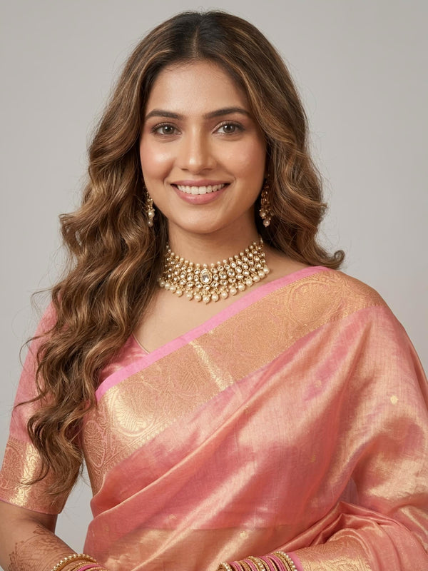 Sabiha-Banarasi Tissue Silk Saree(Silkmark Certified)