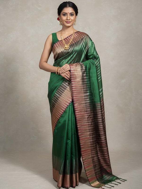 Ashmi – Par Kotki Katan Silk Saree -(Silkmark certified )