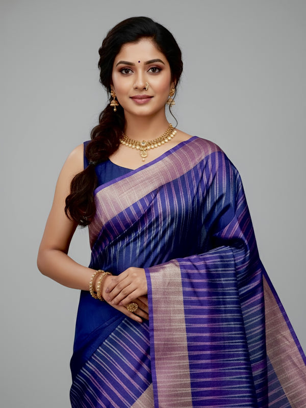 Akhaya – Par Kotki Katan Silk Saree - (Silkmark certified)