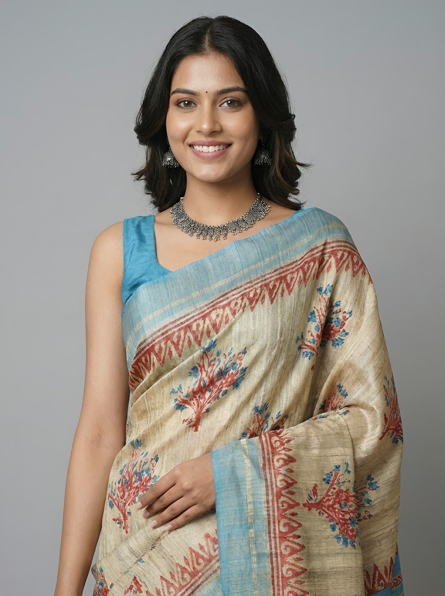 Zara– Pure Tussar Ghicha Silk Saree (Silk Mark Certified)