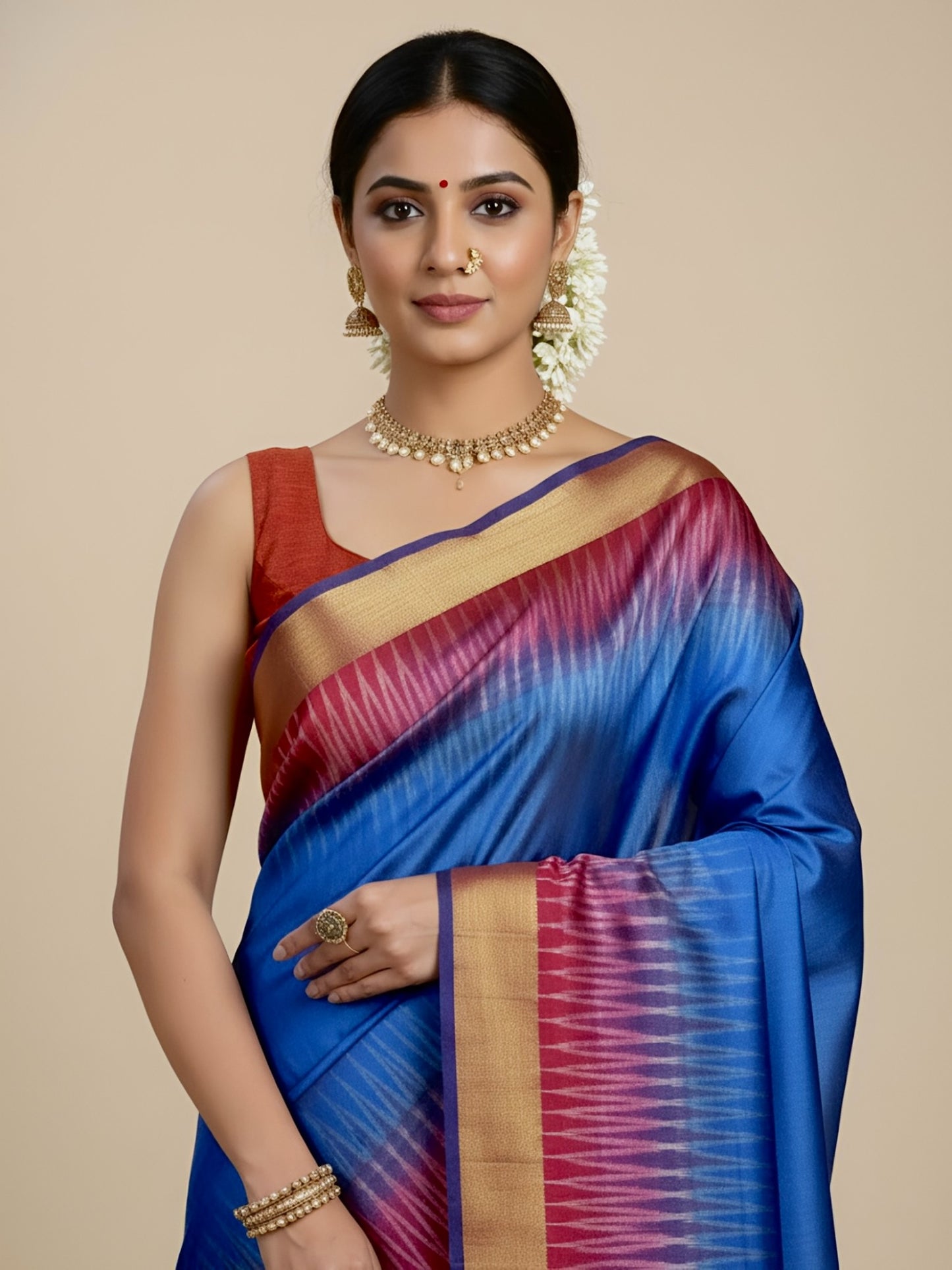 Aarthi – Par Kottki Katan Silk Saree (Silkmark Certified)