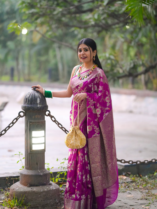 Minakari Weaved Suchandra Sarees - Thugil