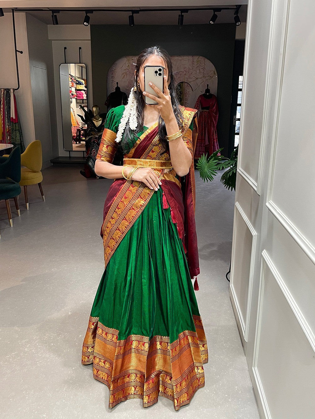 Narayanpet Border Lehenga