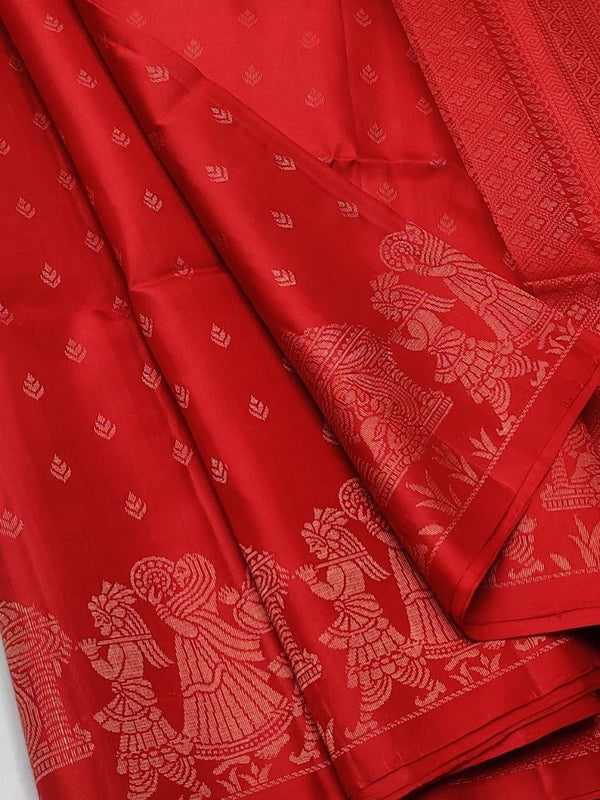 Thameera-Pure Handloom  Double Warp Soft Silk Saree[Silk Mark Certified]