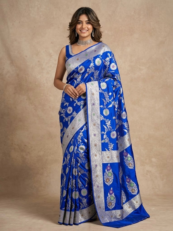 Shubamangala-Banarasi Mashru Mina Pure Silk