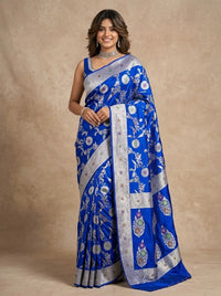 Shubamangala-Banarasi Mashru Mina Pure Silk
