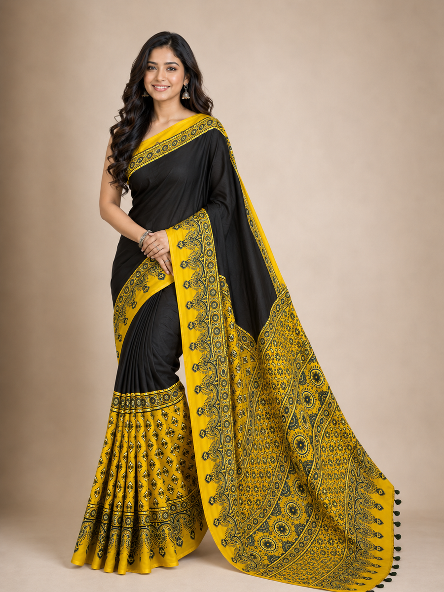 Devika -  Pure Modal Ajrakh Print