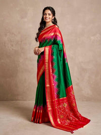 Karthika – Pochampally Double Ikkat Pure Silk Saree (Silk Mark Certified)