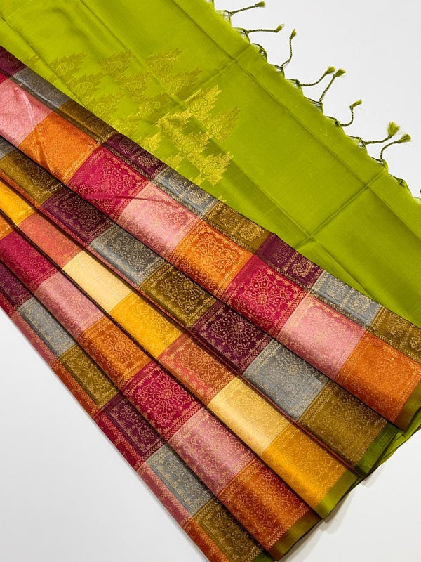 Tara-Pure Handloom  Double Warp Soft Silk Saree[Silk Mark Certified]