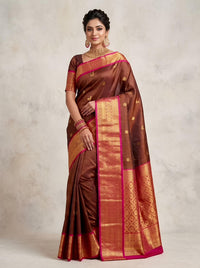 Amirdha-Thirubuvanam Pure Handloom Silk Saree[Silk Mark Certified]