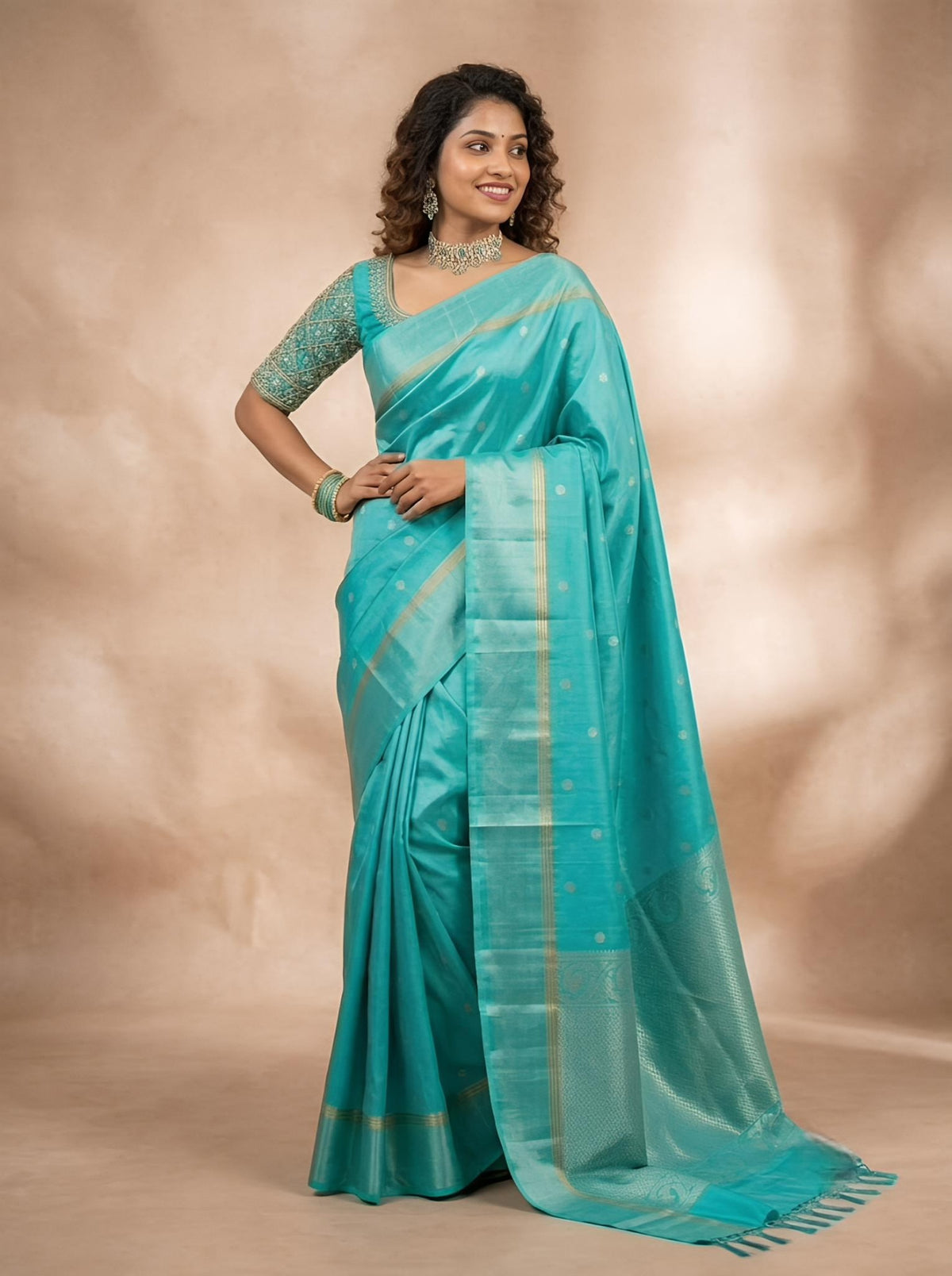 Parasakti -Pure Handloom  Double Warp Soft Silk Saree[Silk Mark Certified]