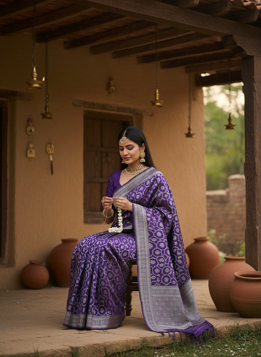 Chitra Pure Banarasi Mashru Silk