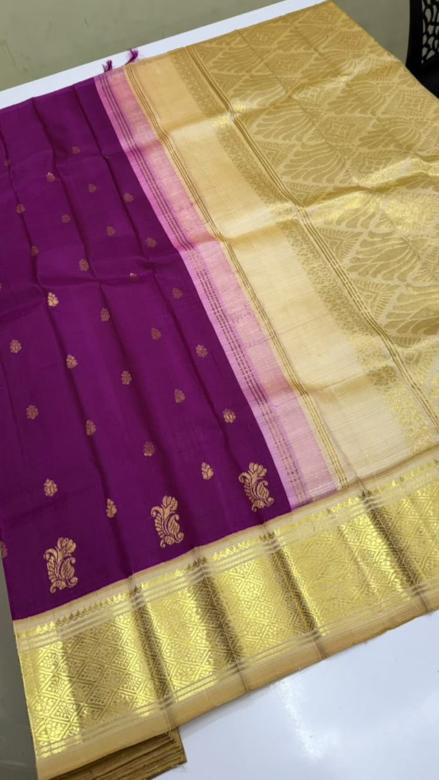 Kundhavai-Thirubuvanam Pure Handloom Silk Saree[Silk Mark Certified]