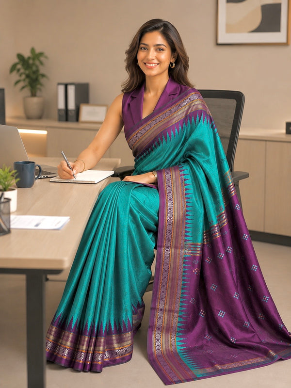 Varshini -Pure Raw Silk (Silkmark Certified)