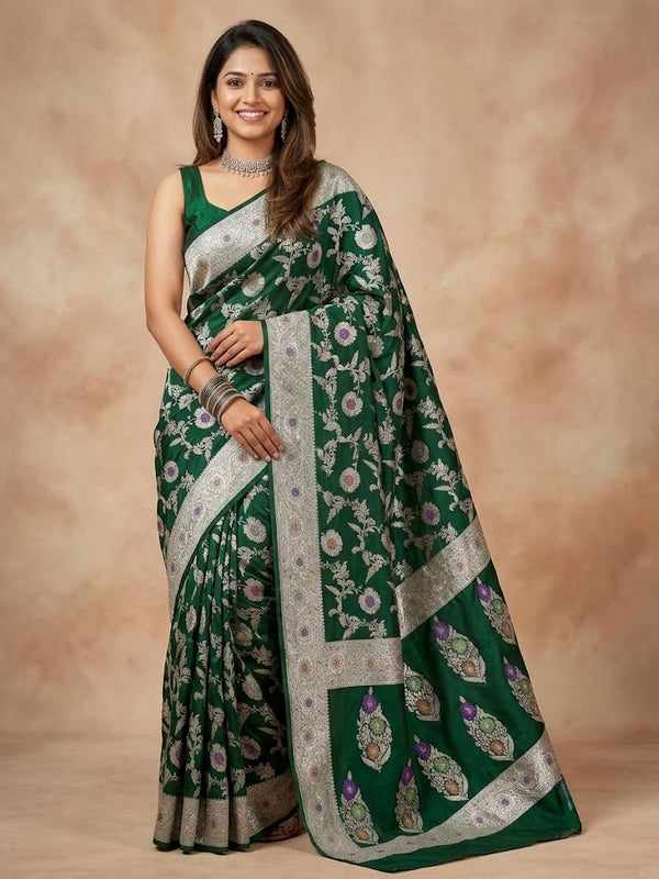 Girunee -Banarasi Mashru Mina Pure Silk