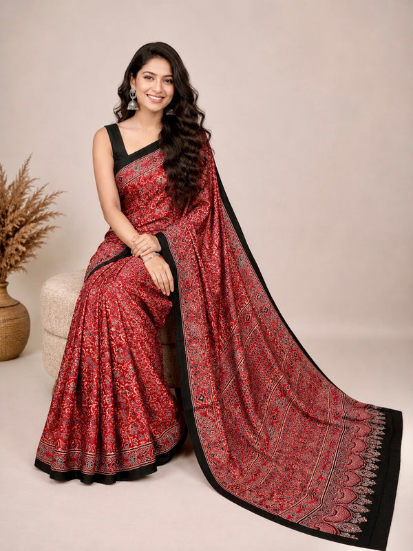 Harsha -  Pure Modal Ajrakh Print