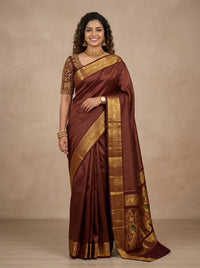Arita -Thirubuvanam Pure Handloom Silk Saree[Silk Mark Certified]