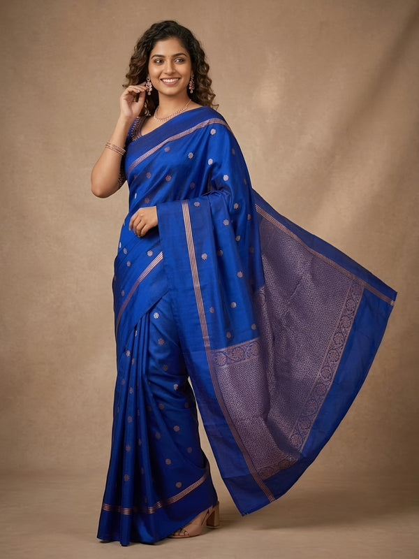 Jameela -Pure Handloom  Double Warp Soft Silk Saree[Silk Mark Certified]