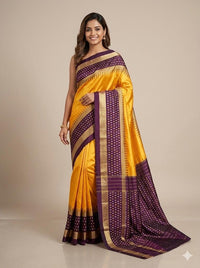 Niranjani – Pochampally Double Ikkat Pure Silk Saree (Silk Mark Certified)