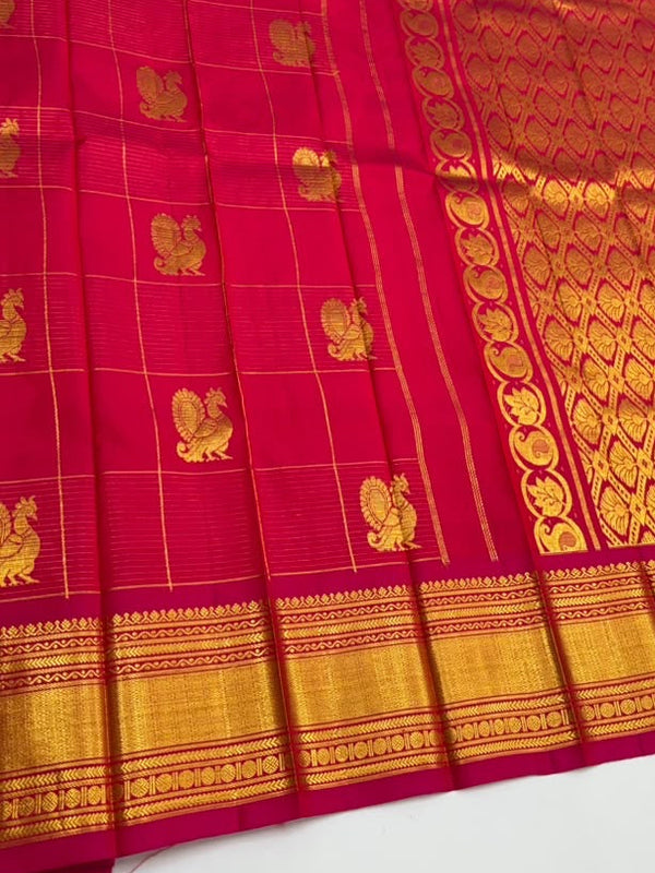 Heera-Thirubuvanam Pure Handloom Silk Saree[Silk Mark Certified]