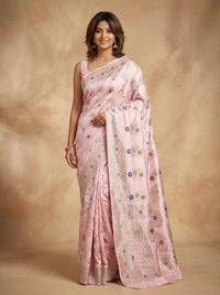 Andharika-Banarasi Mashru Mina Pure Silk