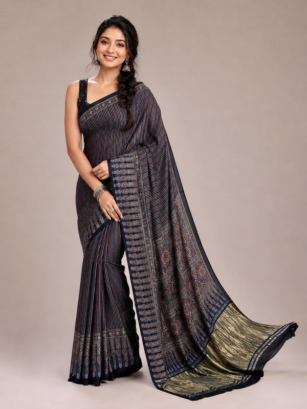 Vrushika - Pure Modal Ajrakh Print